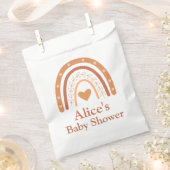 Terracotta Gender Neutraler Boho Regenbogen Geschenktütchen (Ausgeschnitten)