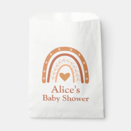 Terracotta Gender Neutraler Boho Regenbogen Geschenktütchen