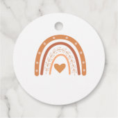 Terracotta Gender Neutraler Regenbogen Vielen Dank Geschenkanhänger (Rückseite)