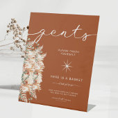 Terracotta Gents Brotkorb Sockelschild