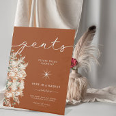 Terracotta Gents Brotkorb Sockelschild