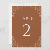 Terracotta| Gezeichnet Wildblumen Botanische Hochz (Rückseite)