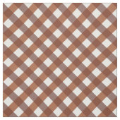 Terracotta Gingham Gemustert Stoff (Muster)
