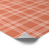 Terracotta Gingham Poster (Ecke)