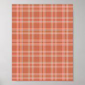 Terracotta Gingham Poster (Vorne)