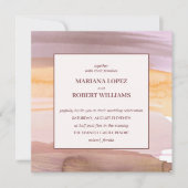 Terracotta Gold Bohemische Hochzeit Einladung (Vorderseite)