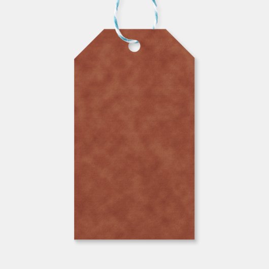 Terracotta Gold Glitzer Brautparty Vielen Dank Geschenkanhänger (Rückseite)