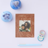 Terracotta Gold Hochzeit im Herbst FOTO Save the D Flyer (Einzeln)