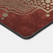 Terracotta & Gold Mandala Reiki Yoga Zen Schreibtischunterlage (Ecke)