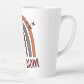 Terracotta Grau Bohemisch Rainbow Personalisiert # Milchtasse (Rechts)