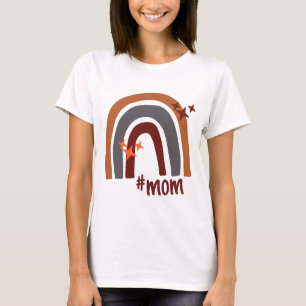 Terracotta Grau Bohemisch Rainbow Personalisiert # T-Shirt