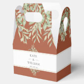 Terracotta Greenerenerity Wedding Vielen Dank Geschenkschachtel (Geöffnet)