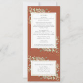 Terracotta Greenerity Einladung (Rückseite)