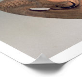 Terracotta grinsmaske aus San Sperate, 6.-5. Poster (Ecke)