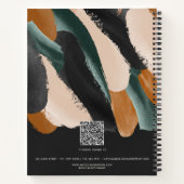 Terracotta grün Modernes minimales Foto abstrakt Notizblock (Rückseite)