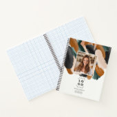 Terracotta grün Modernes minimales Foto abstrakt Notizblock (Innenseite)