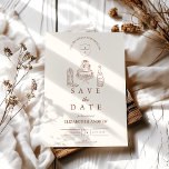 Terracotta Hand Drawn Funky Western Doodle Wedding Save The Date<br><div class="desc">Mit unserem von Hand Gezeichnet Funky Doodle Wedding Save the Date können Sie den Countdown für Ihren großen Tag starten! Dieses spielerische und kreative Design Set ist der perfekte Ton für eine Hochzeit, die einzigartig für Sie ist. Wichtigste Features: 🎨 Whimsical Hand Gezeichnet Elements: Mit charmanten Doodles und eigenartigen Illustrationen,...</div>
