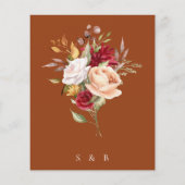 Terracotta Haushalt Herbst Herbst Blumenzehen (Rückseite)