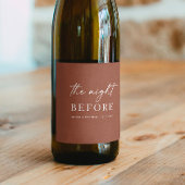 Terracotta Herbst Probe Dinner | Nacht vor Weinetikett