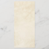 Terracotta Herbstleaves Boho Hochzeit im Herbst Menükarte (Rückseite)