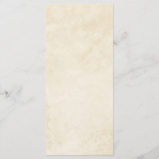 Terracotta Herbstleaves Boho Hochzeit im Herbst Menükarte (Rückseite)