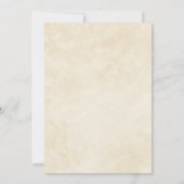 Terracotta Herbstleaves Boho Hochzeit im Herbst Save The Date (Rückseite)