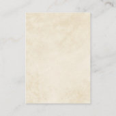 Terracotta Herbstleaves Hochzeit im Herbst Empfang Begleitkarte (Rückseite)