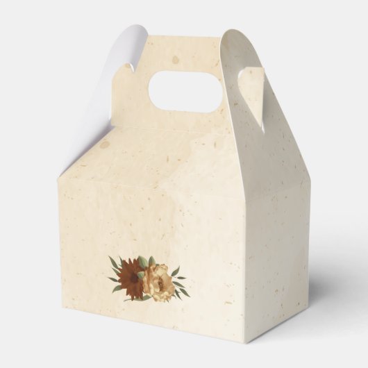 Terracotta Hochzeit Geschenkschachtel (Rückseite)