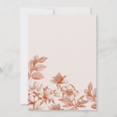 Terracotta-Hochzeit im Herbst Einladung (Rückseite)