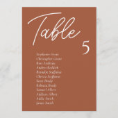 Terracotta Hochzeitskarten Einladung (Vorderseite)