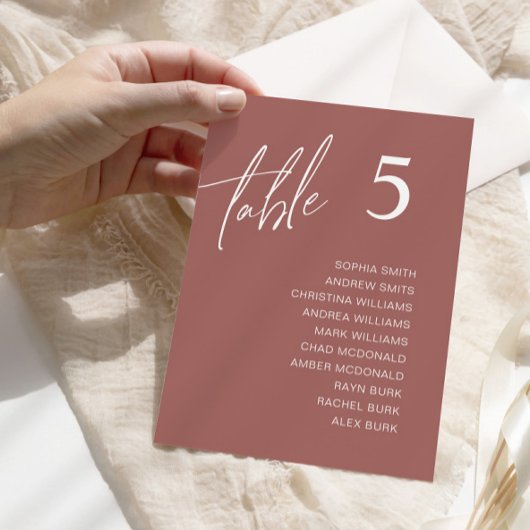 Terracotta Hochzeitskarten Einladung