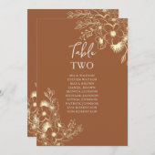 Terracotta Hochzeitstisch (Vorne/Hinten)