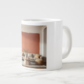 Terracotta Hue Accent Wall Warm Earthy Muted Tonal Jumbo-Tasse (Vorderseite Rechts)