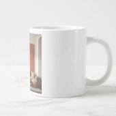 Terracotta Hue Accent Wall Warm Earthy Muted Tonal Jumbo-Tasse (Rechts)