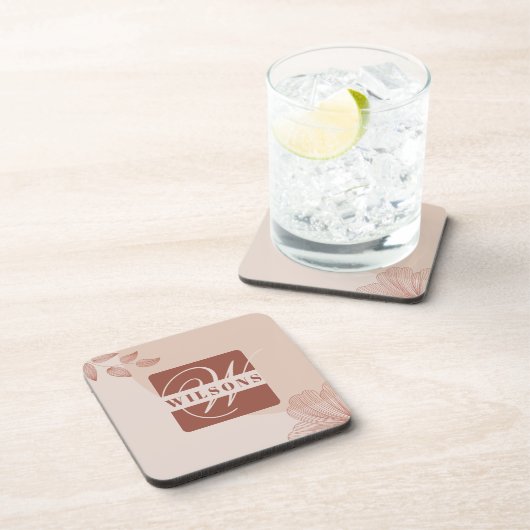 Terracotta Hues Getränkeuntersetzer (Rechte Seite)