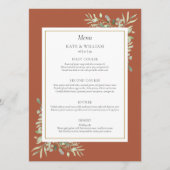 Terracotta Im Fünfspänner über den Gotthard Menükarte (Vorderseite)