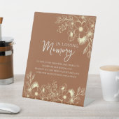 Terracotta in Love Memory Wedding Memorial Sockelschild (In SItu)