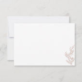 Terracotta Indie Autumn Floral Save the Date Einladung (Rückseite)