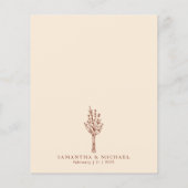 Terracotta Ivory Modern Budget We Do Botanical Flyer (Hinten)