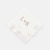 Terracotta & Ivory | Stilvoll modern Serviette (Ecke)