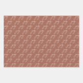 Terracotta Joy Holiday Geschenkpapier Set (Vorderseite 3)