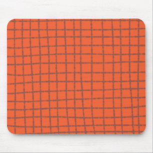 Terracotta Karo Muster Warm und modern Mousepad