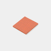 Terracotta Karo Pattern Stilvoll und praktisch Post-it Klebezettel (angewinkelt)