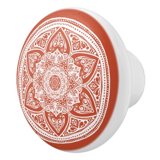 Terracotta Keramikknauf (Rechts)