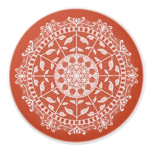 Terracotta Keramikknauf (Vorderseite)