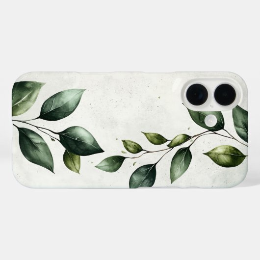 Terracotta Leavescape Case-Mate iPhone Hülle (Rückseite (Horizontal))