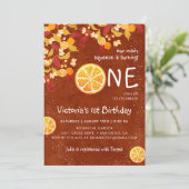 Terracotta Lemon Main Squeeze Foto Einladung (Stehend Vorderseite)