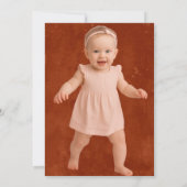 Terracotta Lemon Main Squeeze Foto Einladung (Rückseite)