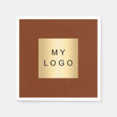 Terracotta-Logo Serviette (Vorderseite)