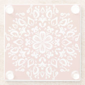 Terracotta Mandala Glasuntersetzer (Rückseite)